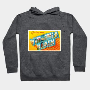 Greetings from Virginia Beach - Vintage Large Letter Postcard Hoodie